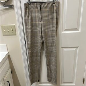 Checked slim pants with stretch from Ann Taylor